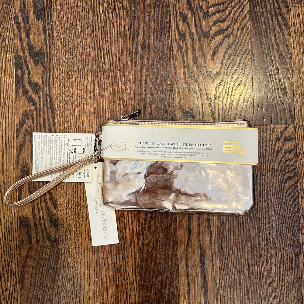 Rose Gold Charging Wristlet